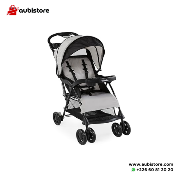 Poussette Canne Légère Et Compacte 0-4 Ans - 3 Positions Inclinaison - Pliage Une Main - Grand Panier - Gris